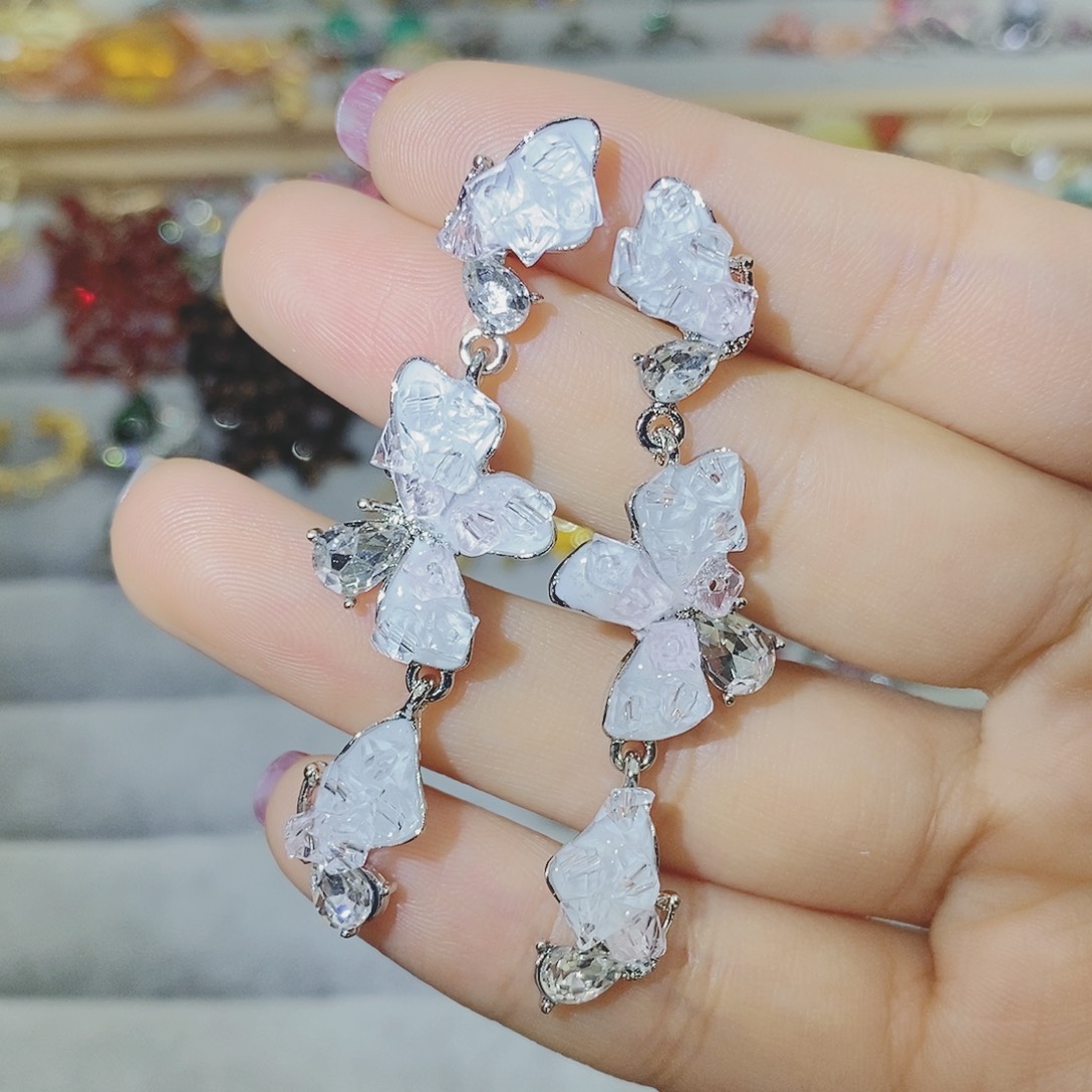 【闪购商品】托帕石耳饰银S925镶嵌