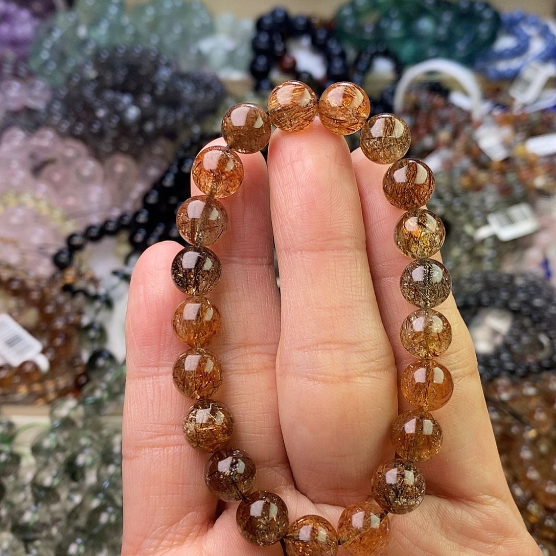 水晶手链未镶嵌紫*?卡9 