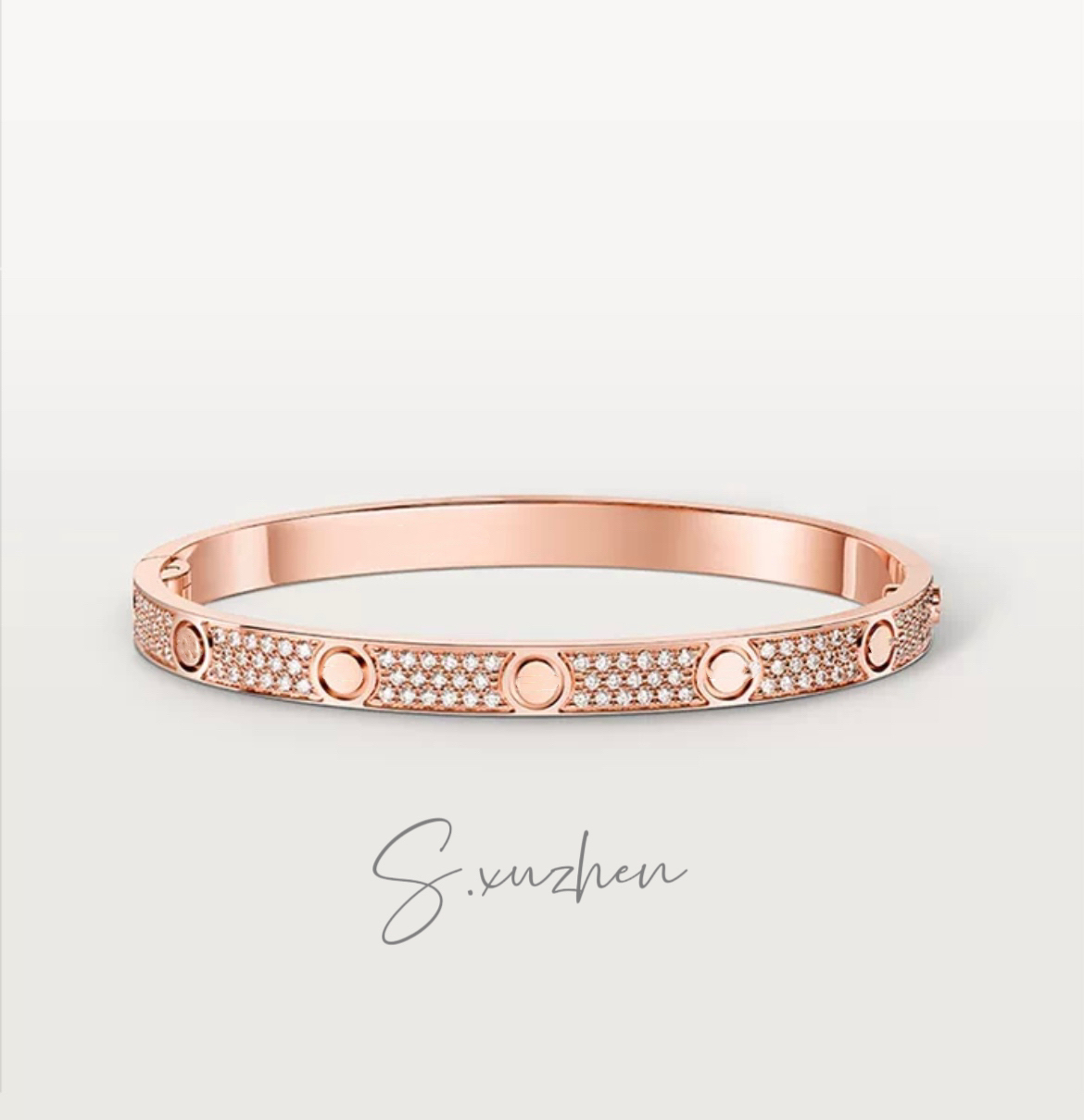 合金手镯 新款满天星手镯中号百搭时尚高级