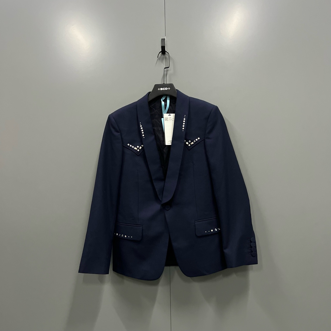 99新 GUCCI/古驰 （bb1）水晶刺绣23新款羊毛斜纹夹克 46码/吊牌