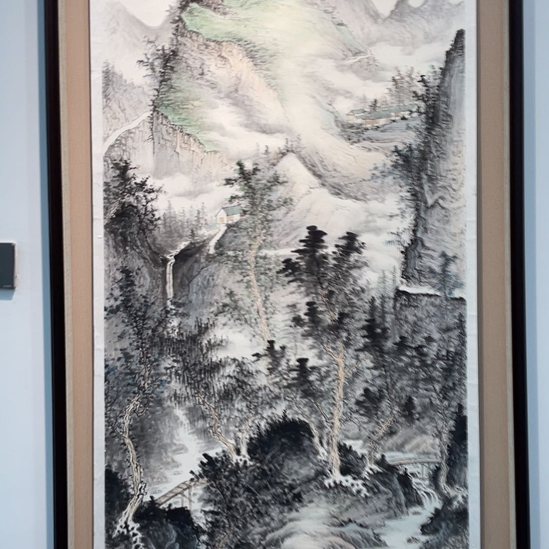 国画凌行志手绘作品