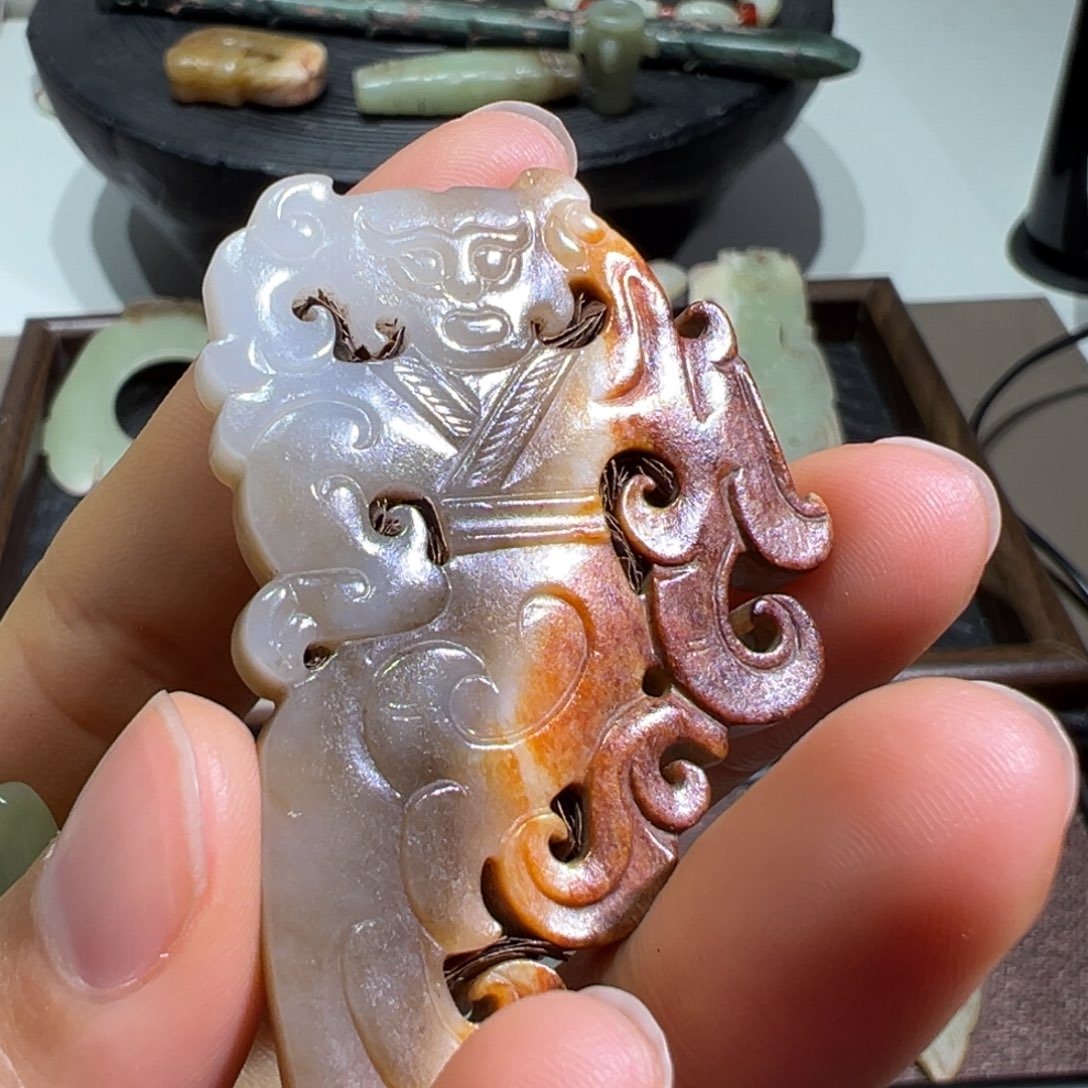 J***鹅和田玉未镶嵌挂件