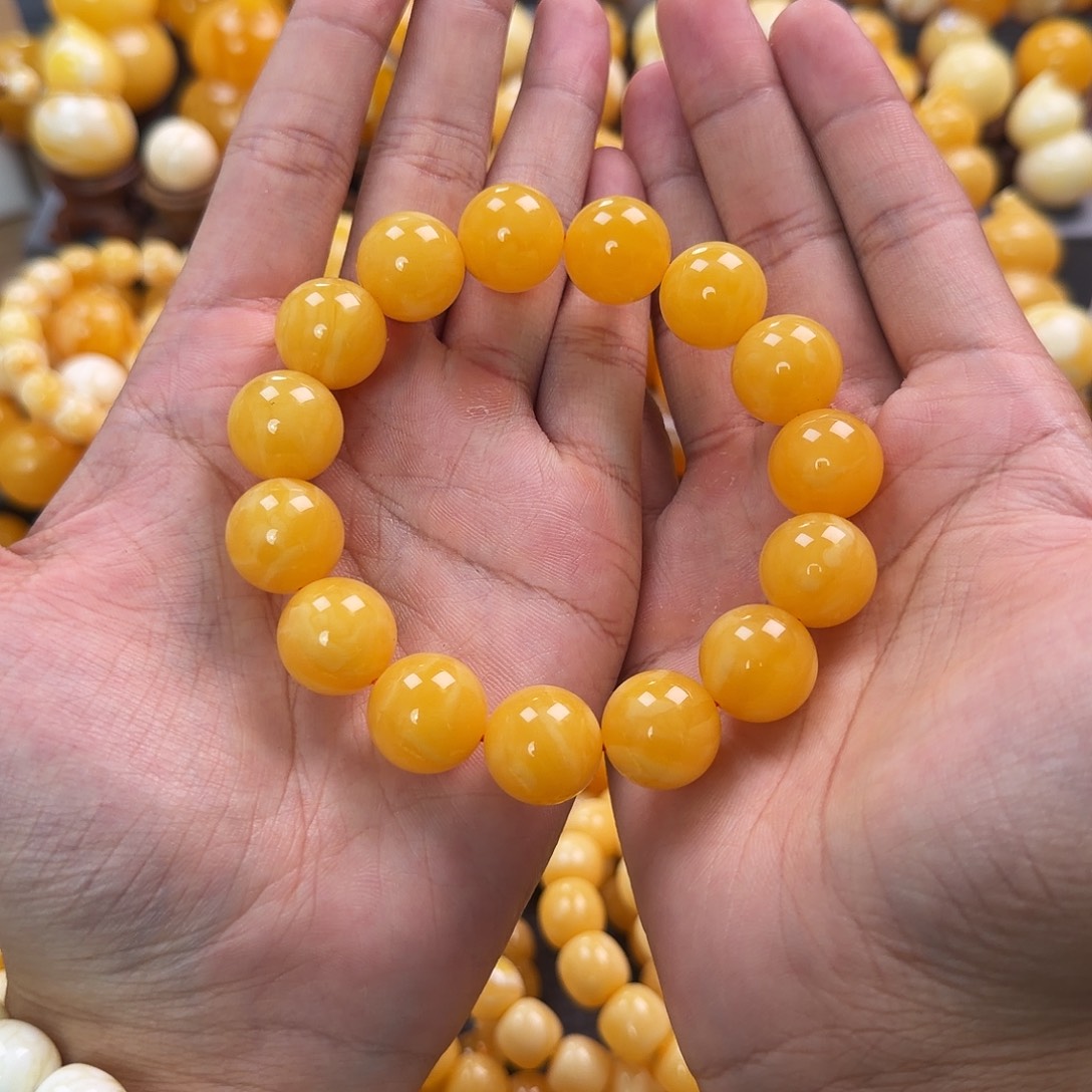 琥珀未镶嵌珠宝奇石16mm同料