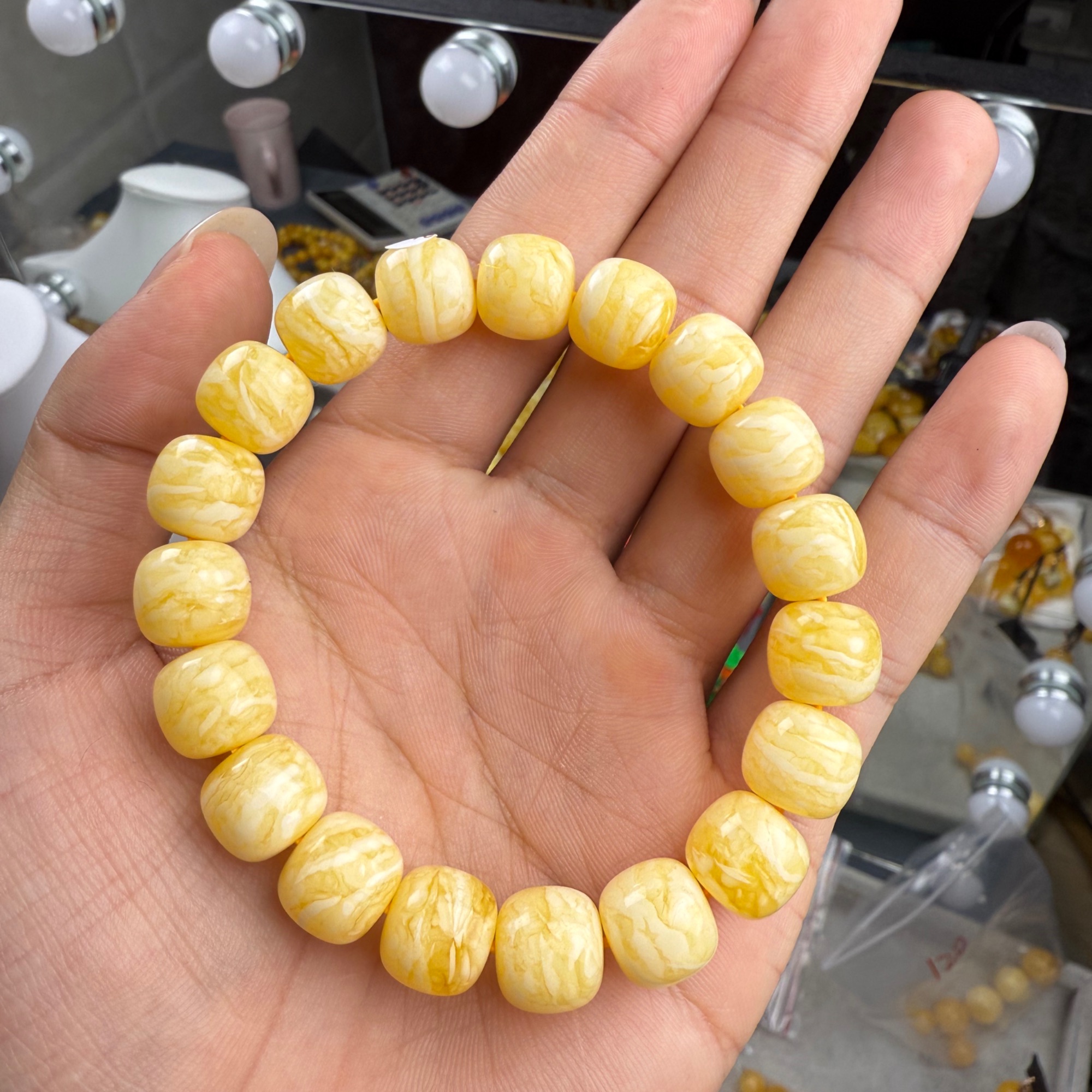 蜜蜡同料老型虎皮12mm