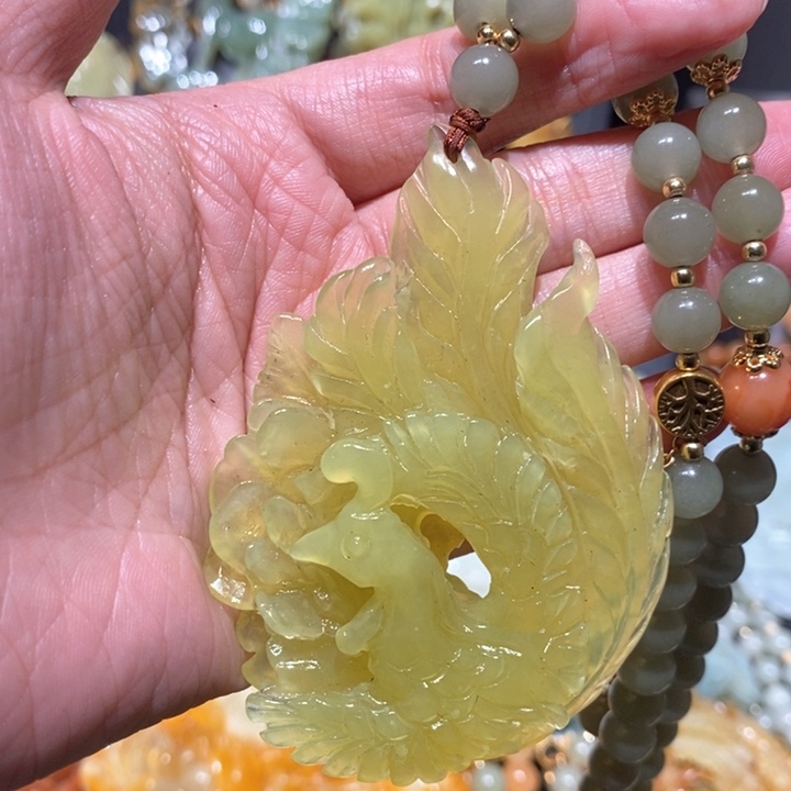岫玉毛衣链未镶嵌