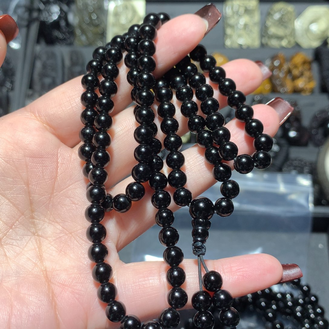 未镶嵌黑曜岩毛衣链三*