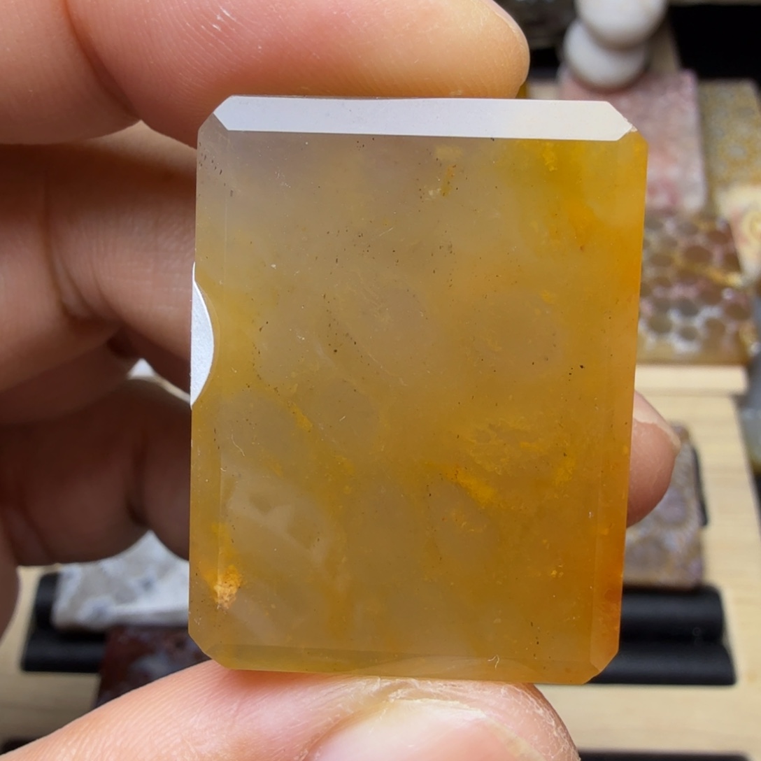 硅化玉未镶嵌纯天然色有机玉石保真色