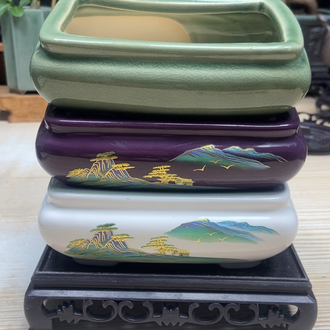 瓷片陶瓷花盆陶瓷艺术