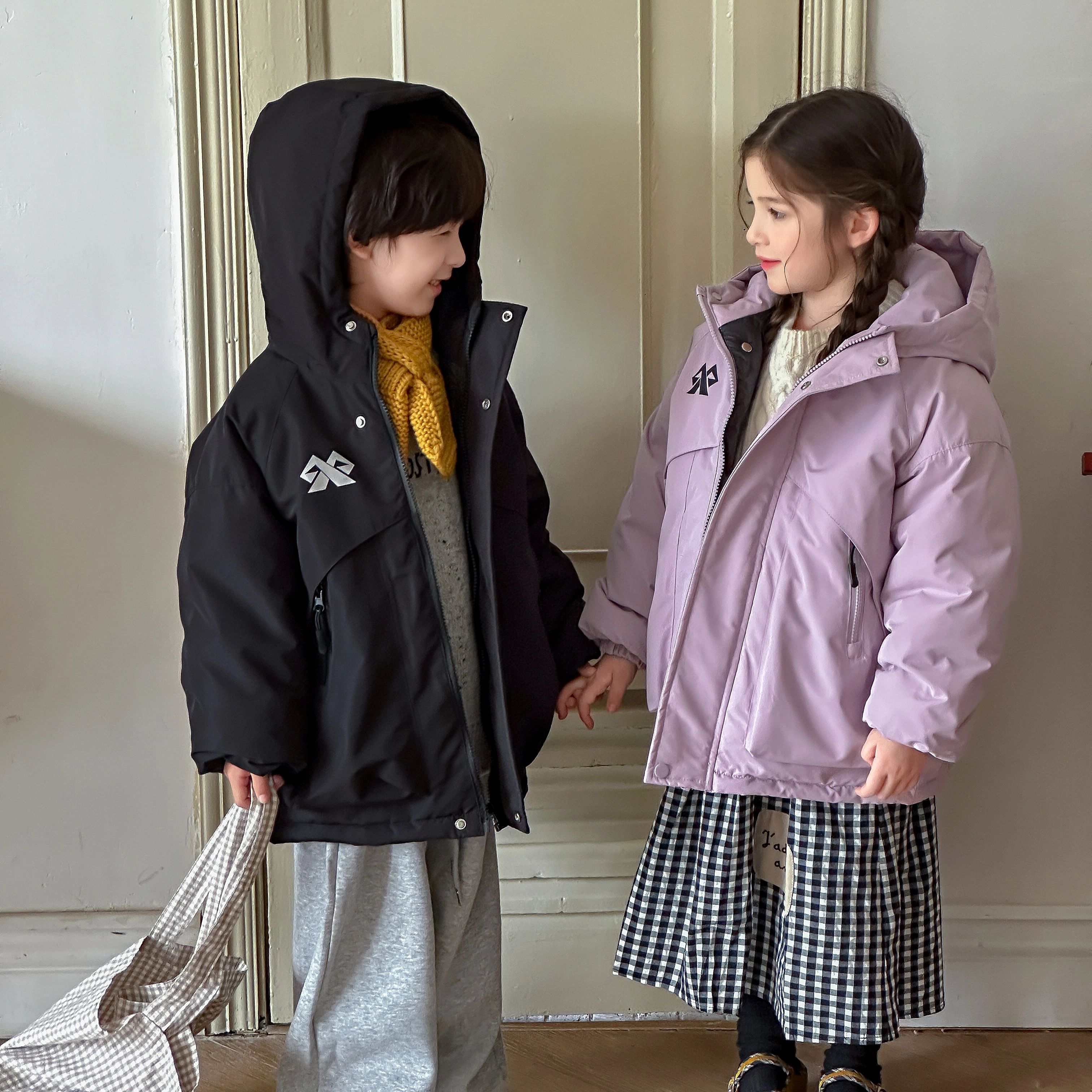 2025秋冬新品男女宝宝童装保暖棉外套