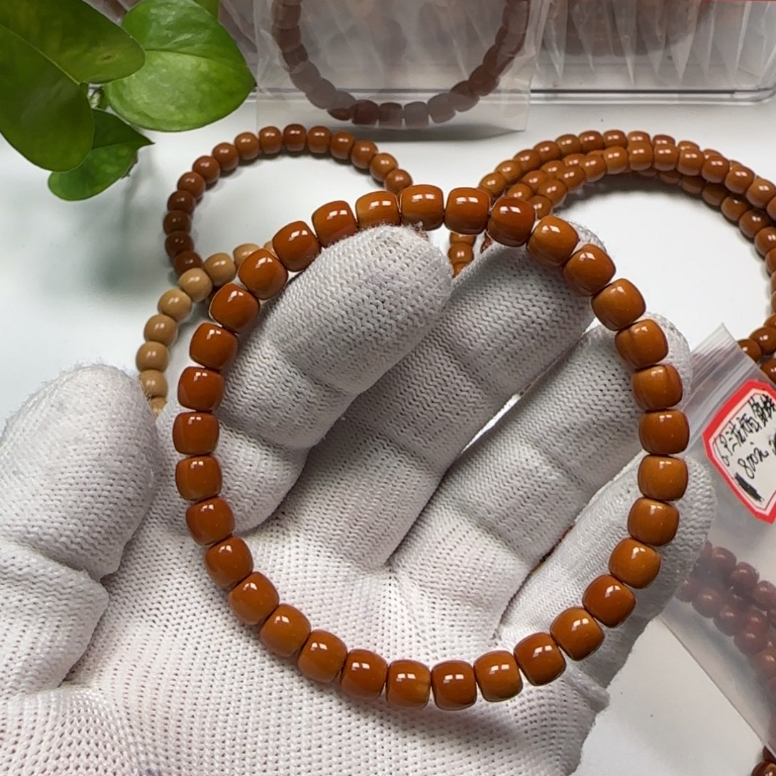 手串/手链橄榄核老挝核尖单圈6.9