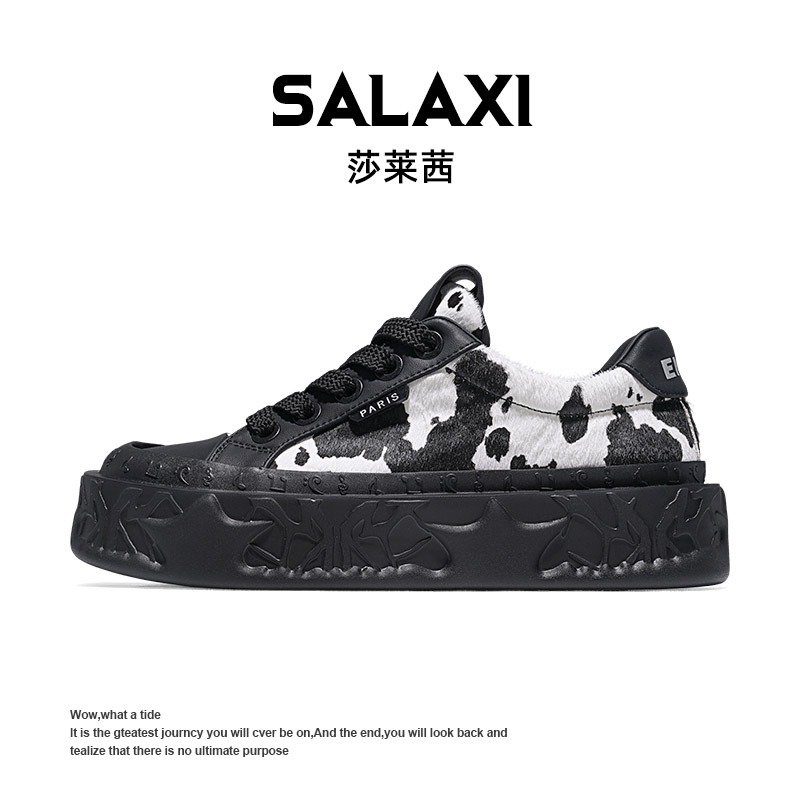 SALAXI/莎莱茜 2025冬季新品欧若风运动潮流斑马百搭男女运动鞋