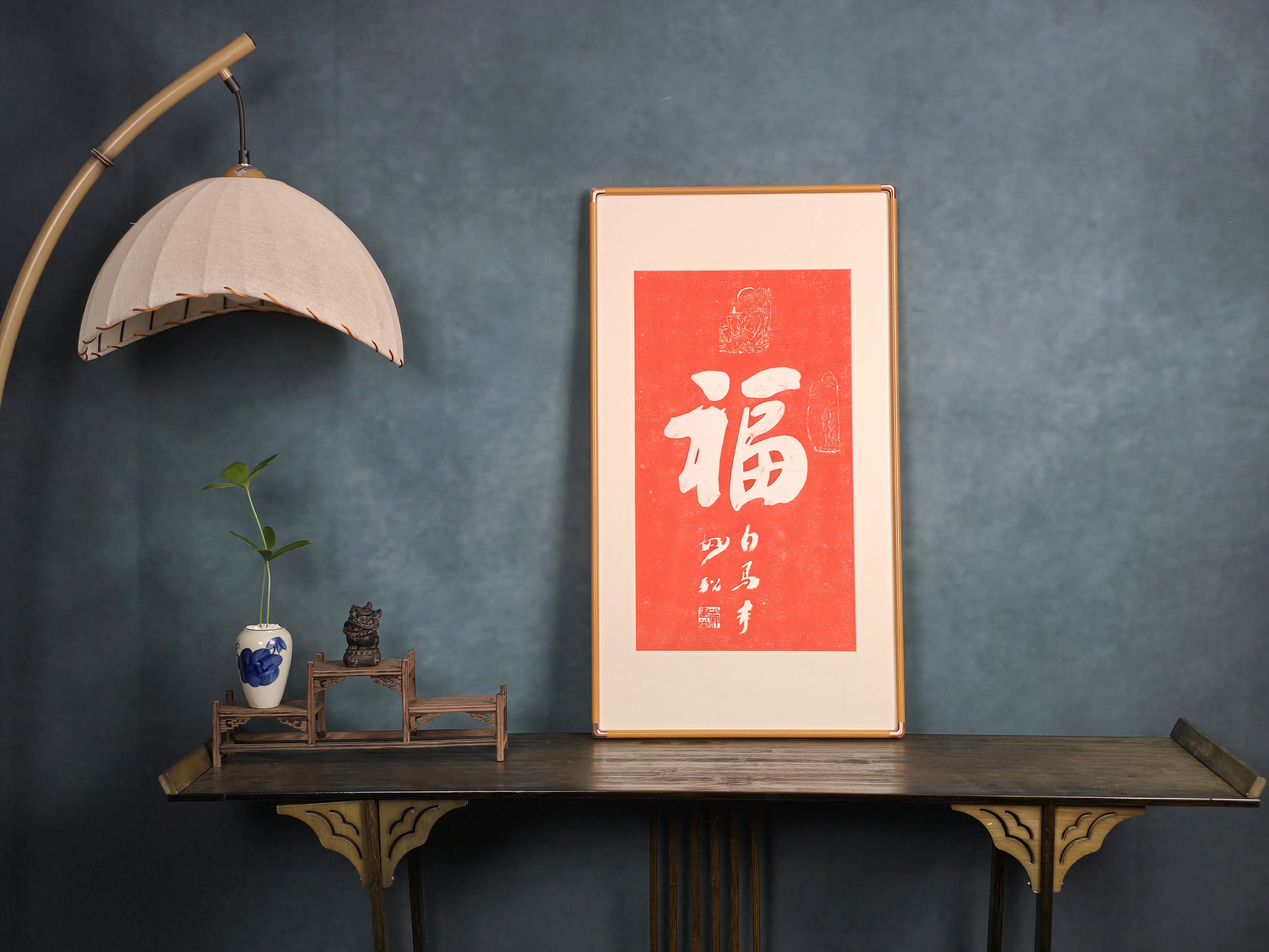 洛阳白马寺石碑原拓非遗制作朱砂拓片送福到家送礼首选