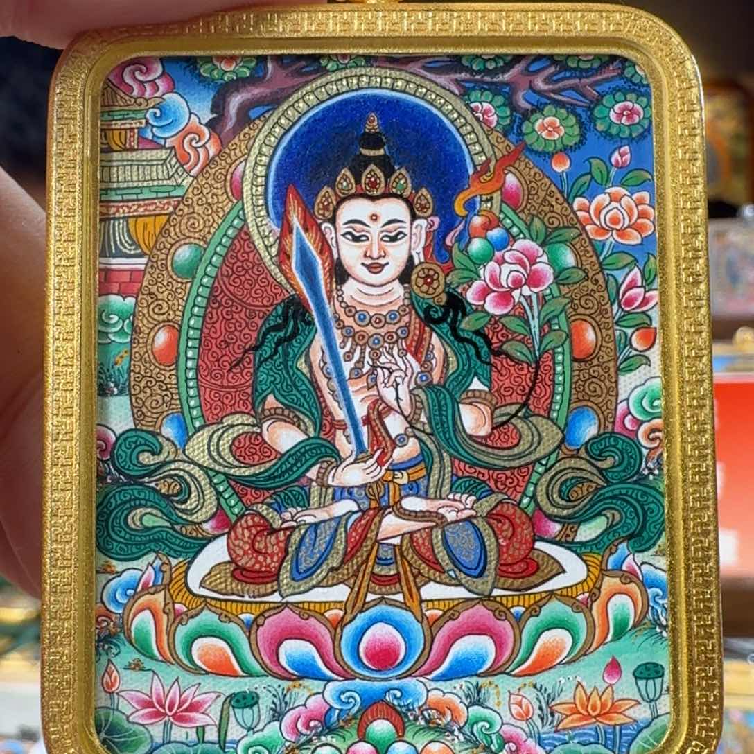 吊坠热贡纯手绘虚空作品