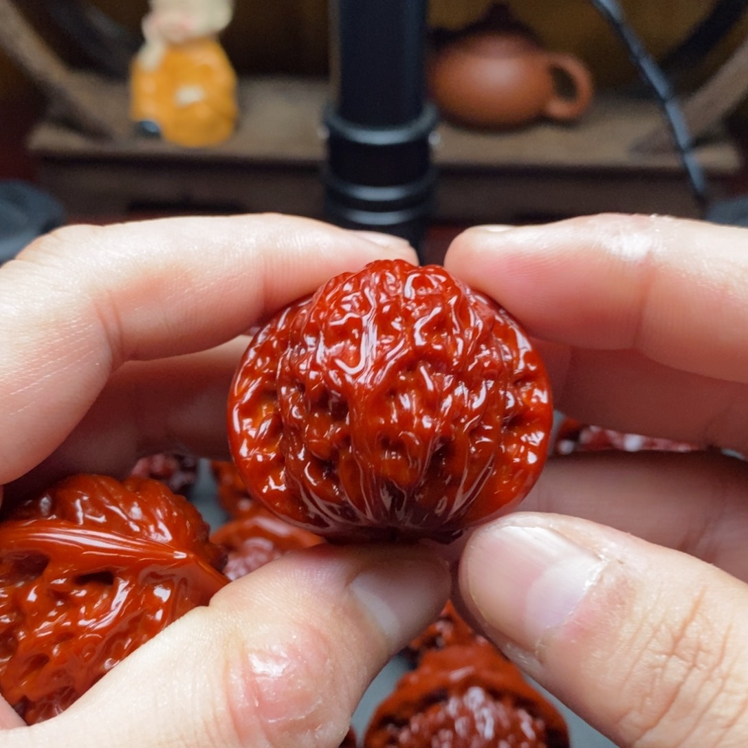 吊坠文玩核桃山***字40磨盘