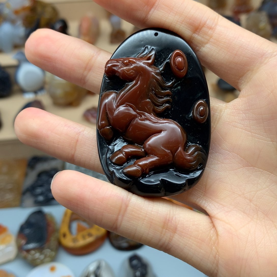 未镶嵌吊坠(赠链)玛瑙/玉髓