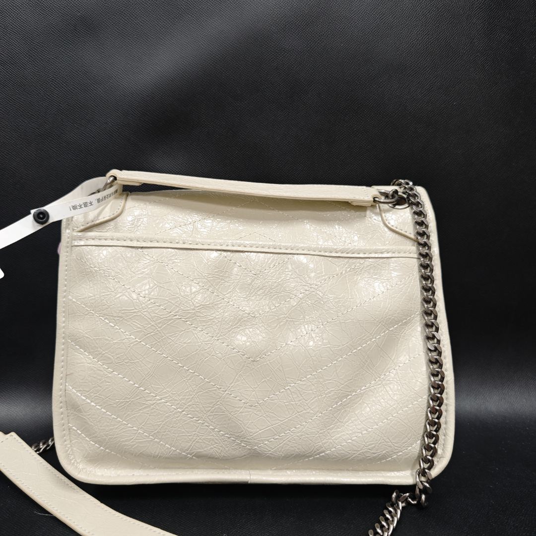 SMVP · 高定奢品 潮流真皮女士包斜挎包小号22cm 0104 白色邮差