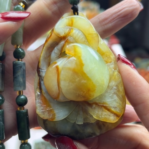 岫玉挂件未镶嵌挂件