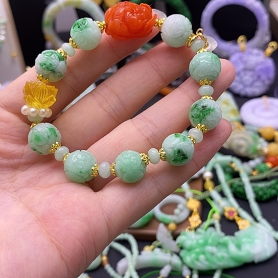 翡翠未镶嵌手链翡翠手链