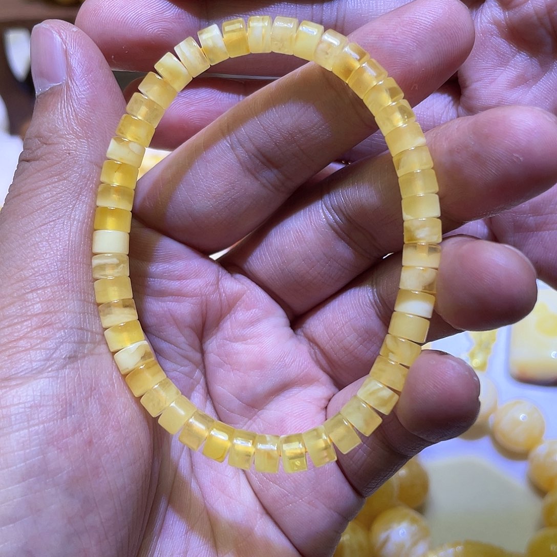 蜜蜡手串未镶嵌6.2mmmmm