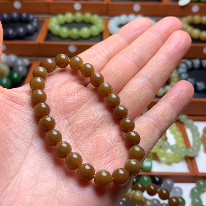 和田玉手串未镶嵌