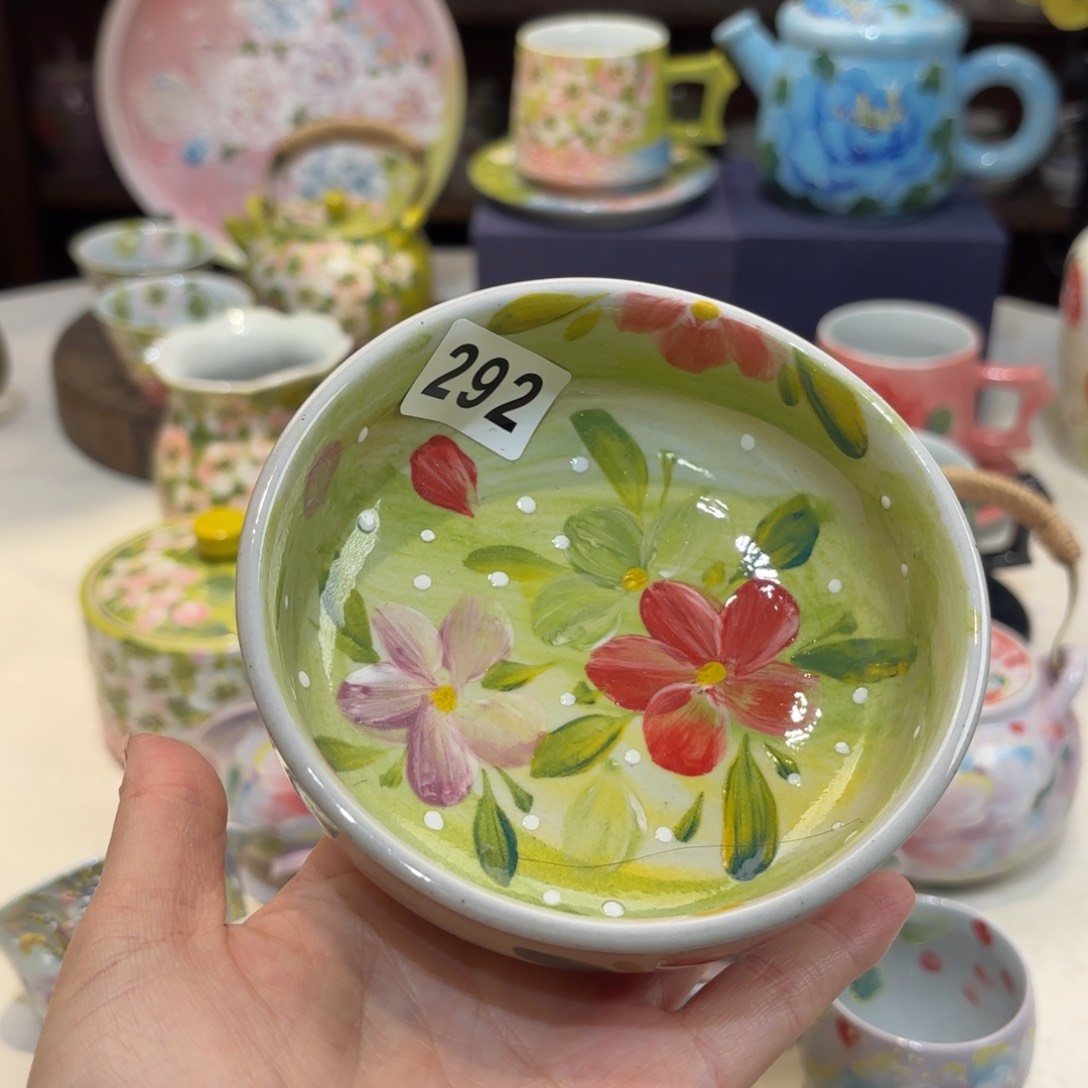 景德镇手绘高温釉下彩陶瓷茶具