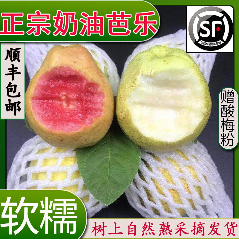 应季新鲜奶油软芭乐红心软芭乐白心软芭乐，软糯香甜高VC低糖水果。