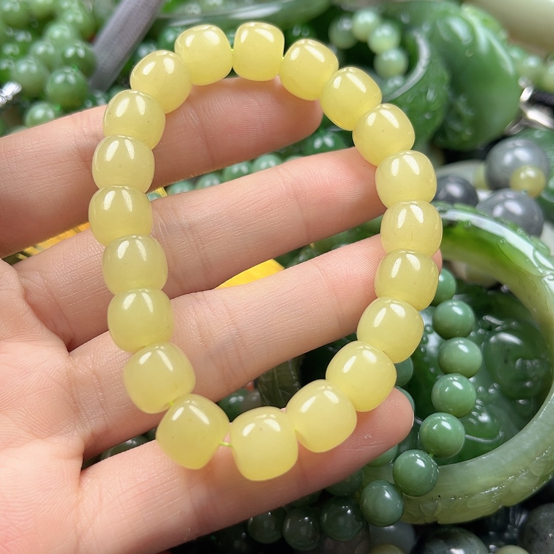 和田玉（黄玉）未镶嵌手串