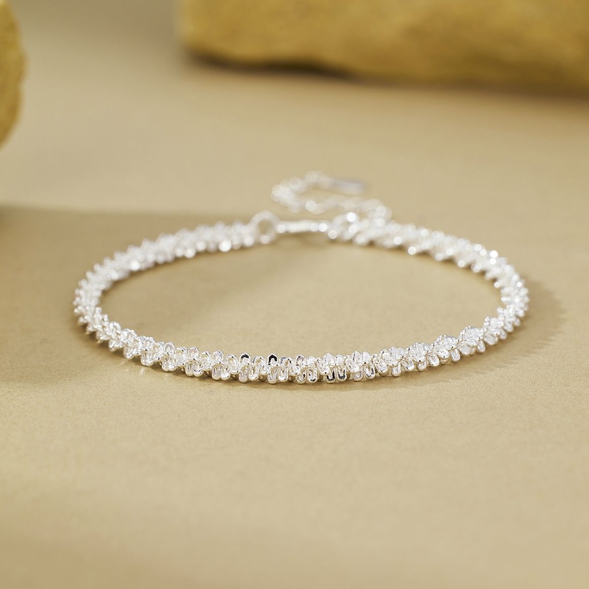 足银手链 足银手链 999足银复古国潮时尚星星手链小众设计女生轻