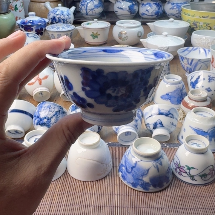 青花瓷器杯子茶具