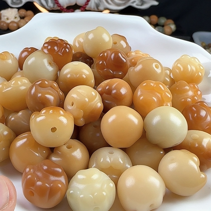 菩提根/象牙果吊坠卡18炭烧爱心猫抓10颗