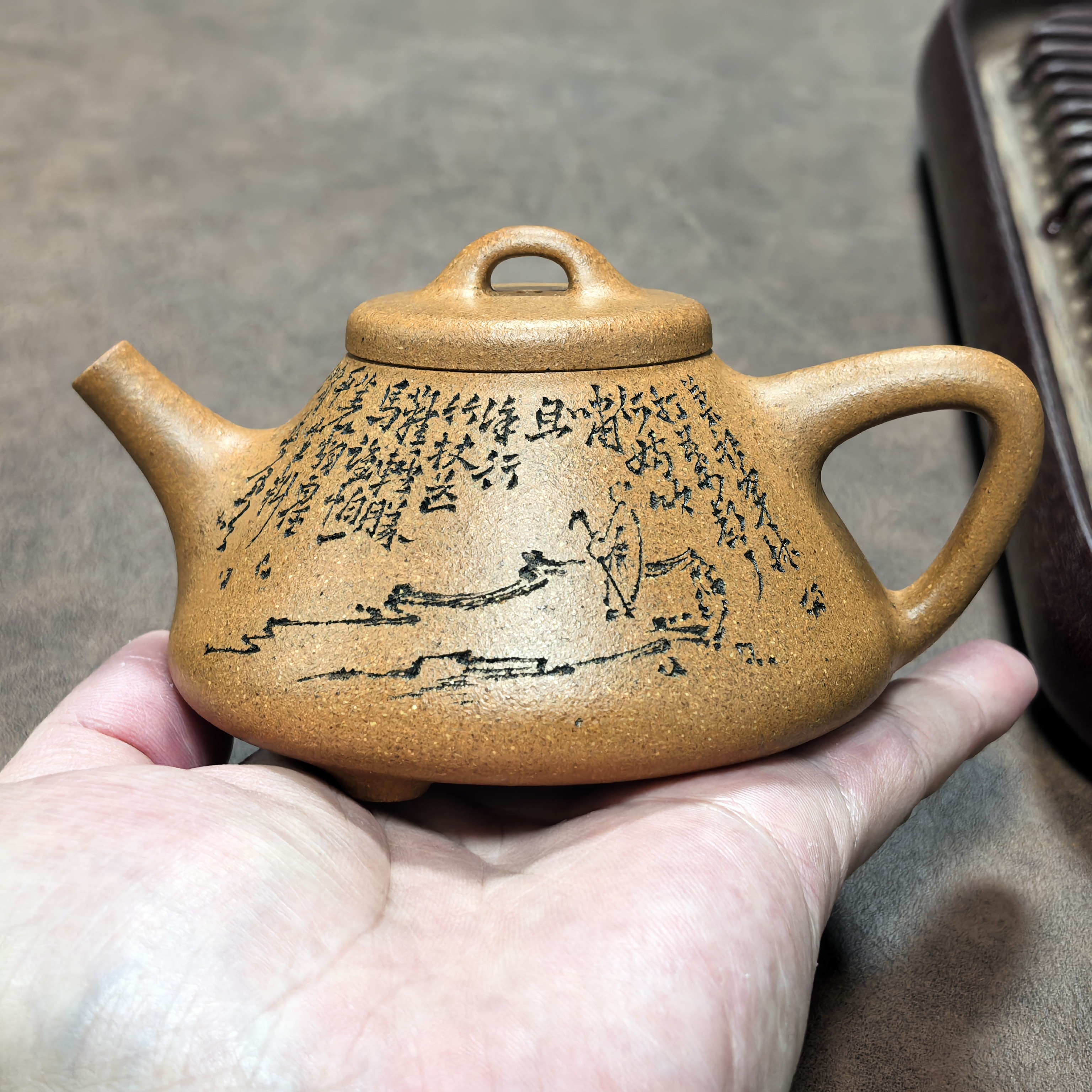 老档口黄金段子冶石瓢泡茶壶