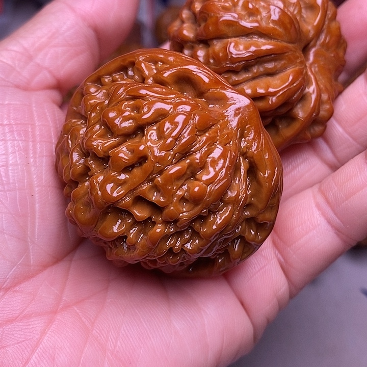 久***革文玩核桃吊坠官帽