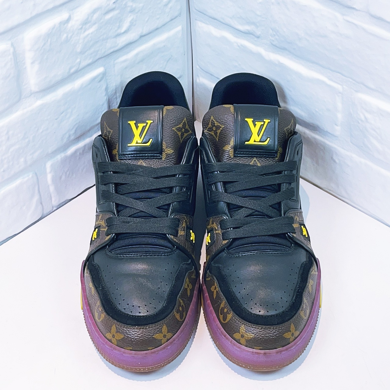 95新 LouisVuitton/路易威登 trainer紫金湖人欧码7码 41码 95