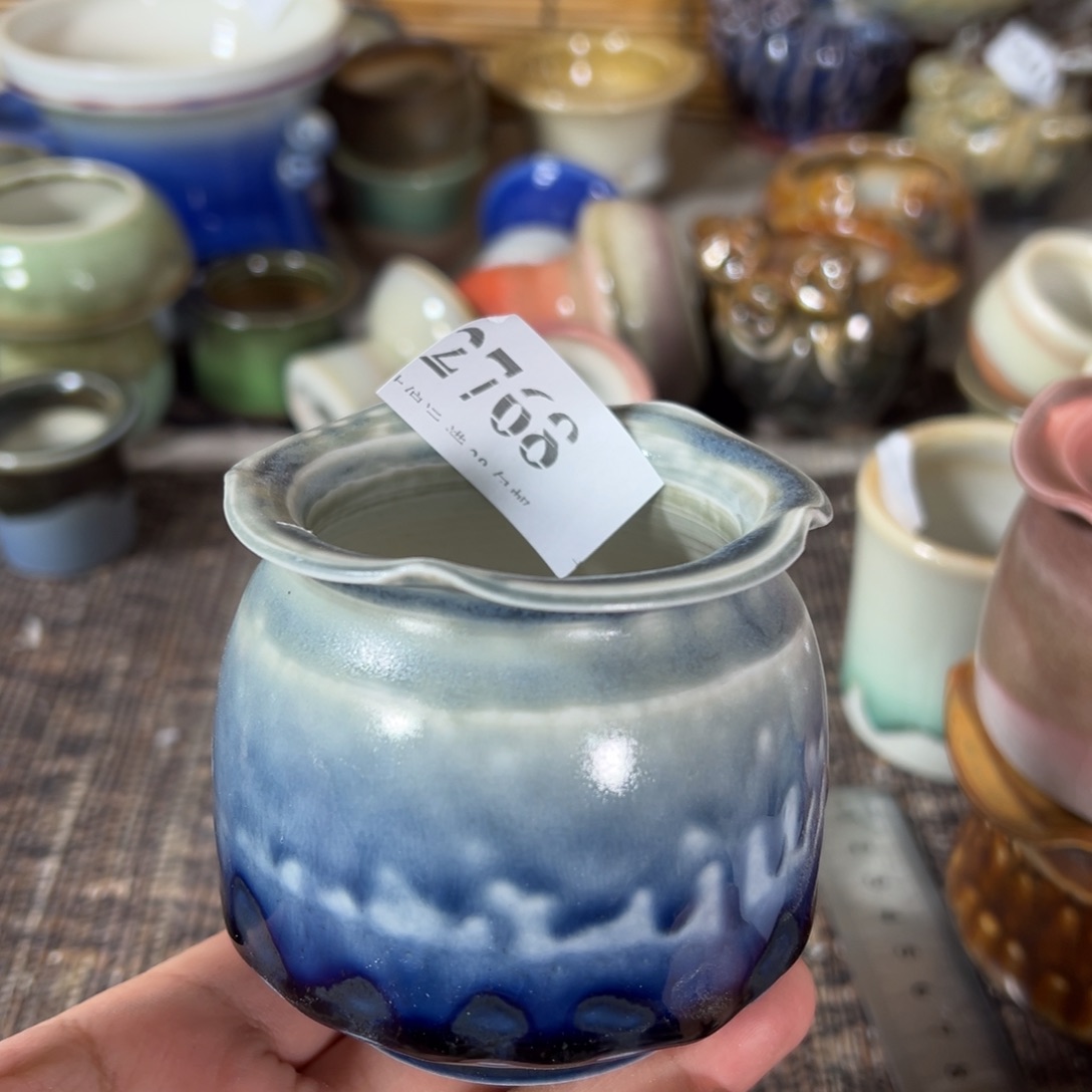 红陶景德镇手工花盆