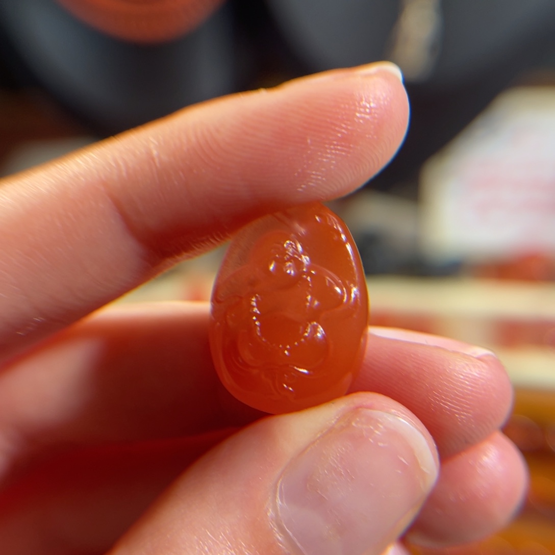 南红玛瑙未镶嵌弥勒