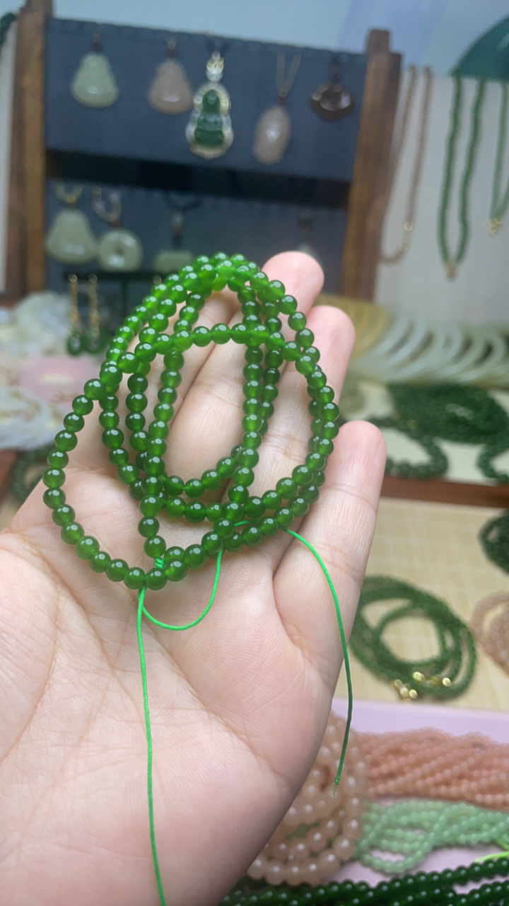 精品浅绿卡4小米粒散珠气质百搭