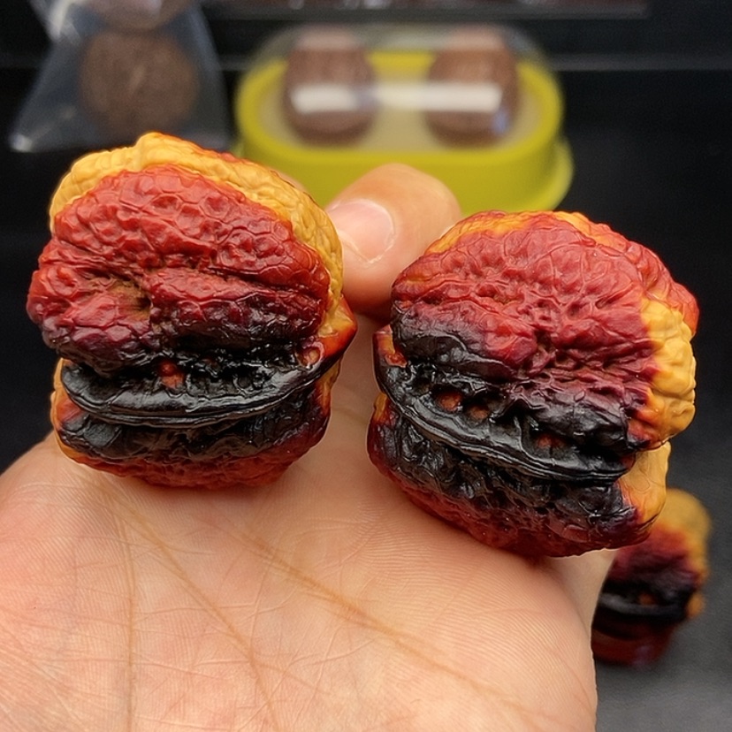 【闪购商品】把件文玩核桃42尺蝴蝶蟾