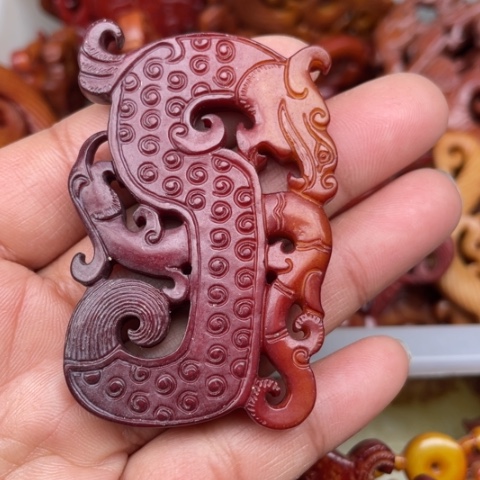 和田玉颈饰未镶嵌35