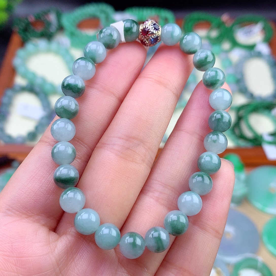 翡翠未镶嵌项链手串