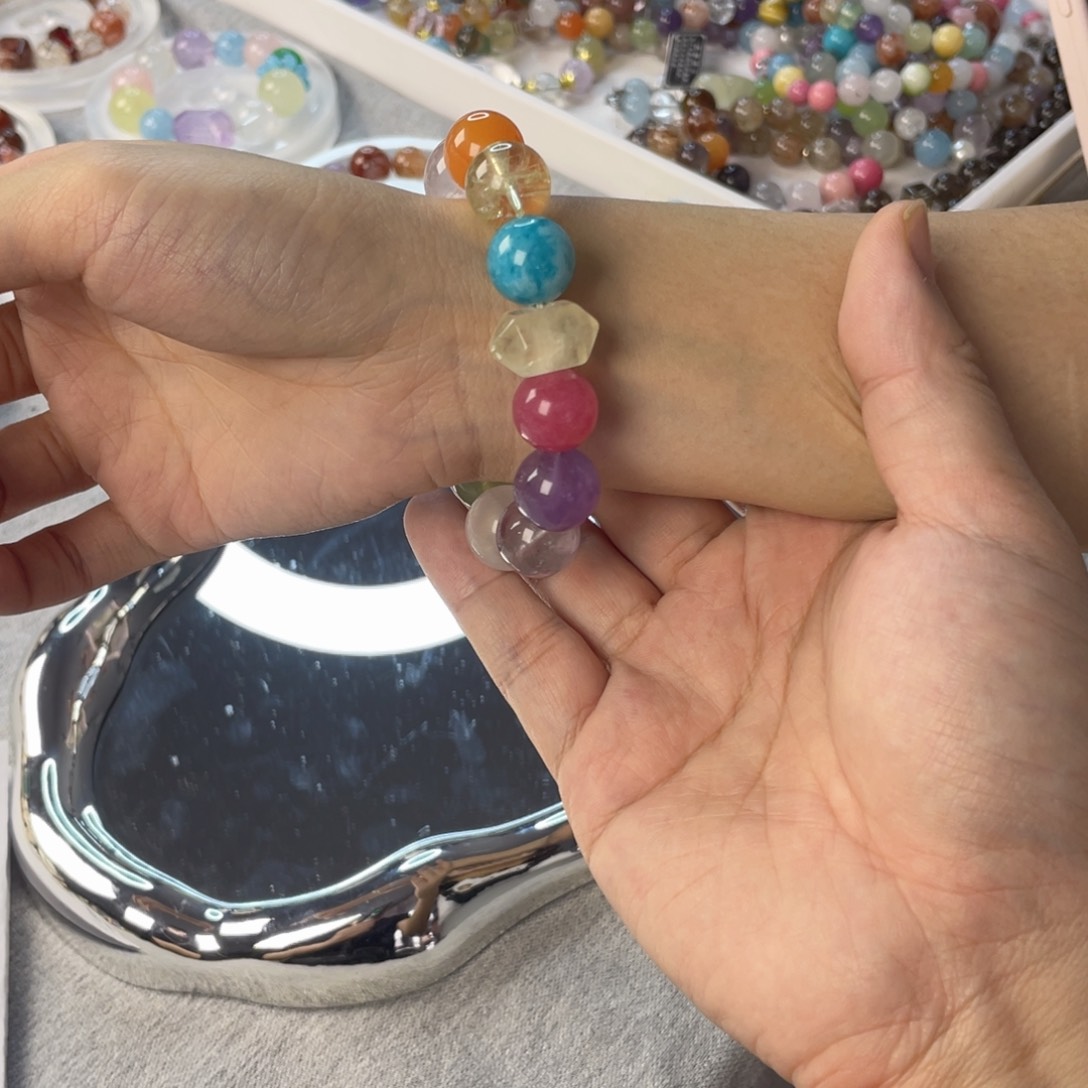 水晶银S925镶嵌手链