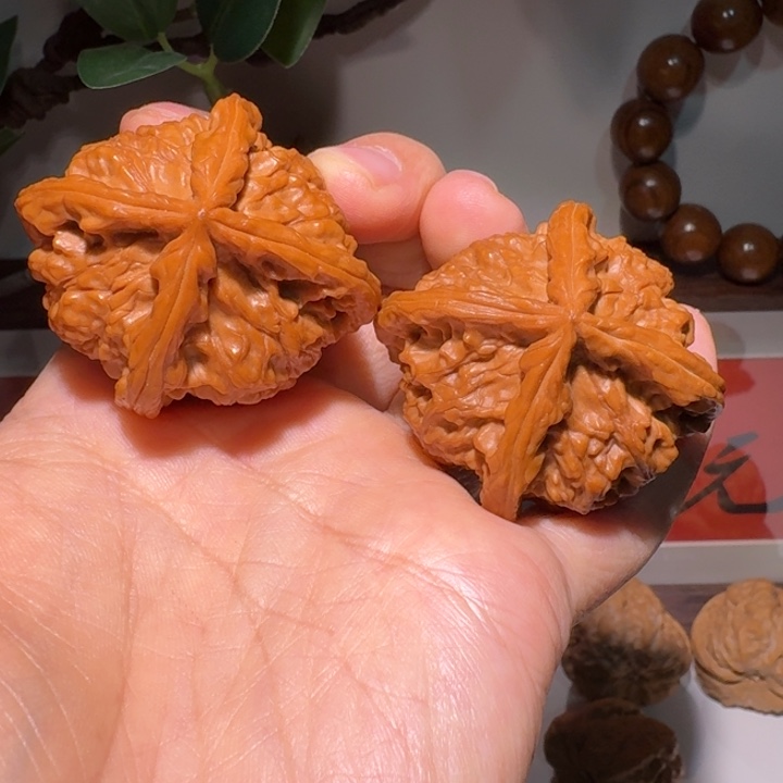 文玩核桃吊坠47全品原树陕西玉玺四棱