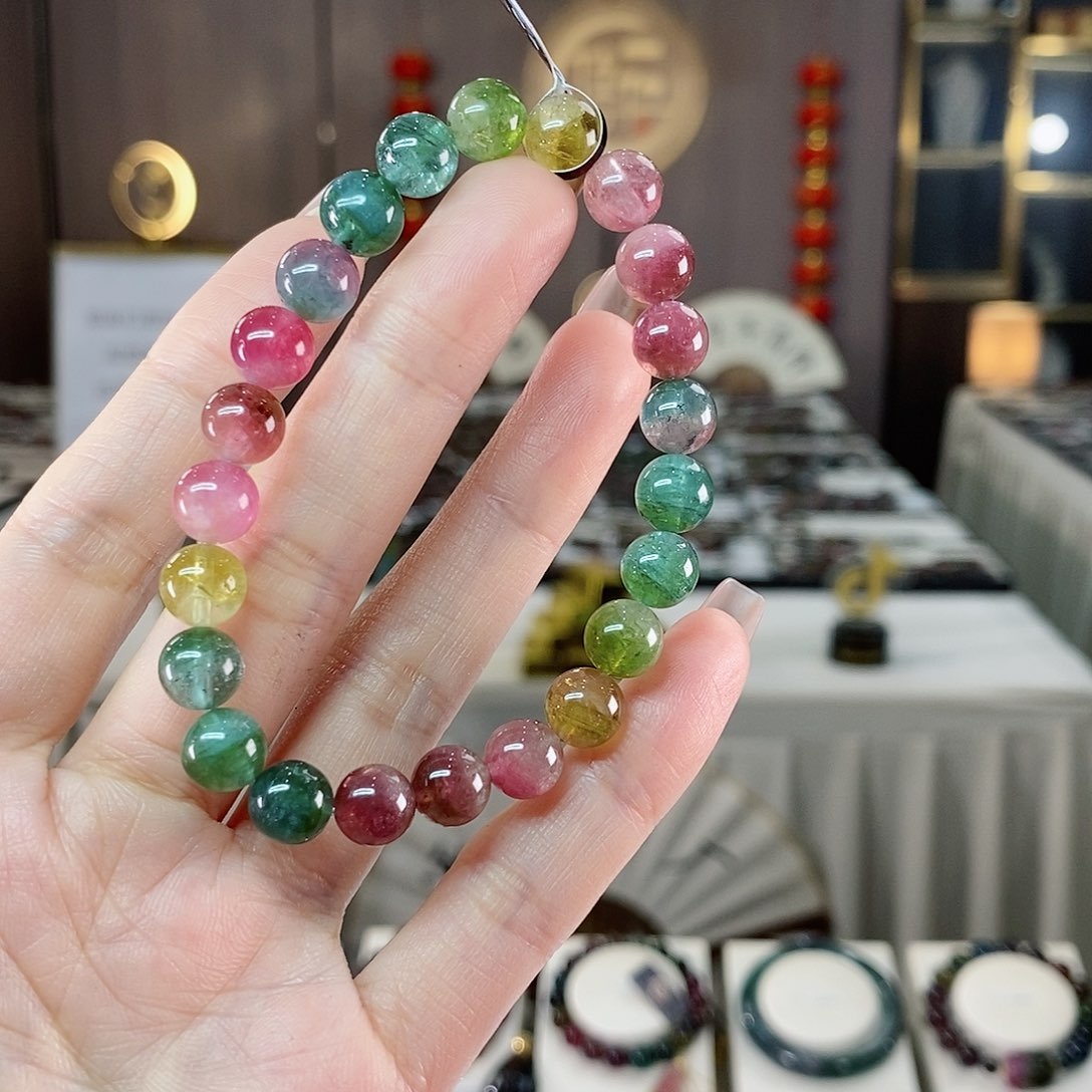 碧玺收藏级碧玺单圈8+未镶嵌