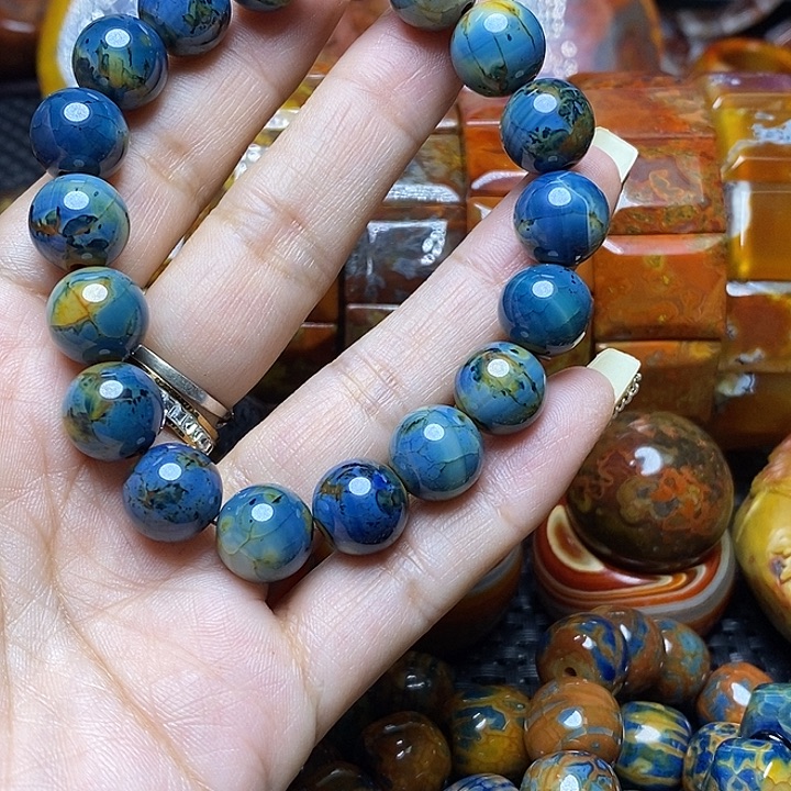 用***浪玛瑙/玉髓未镶嵌手链