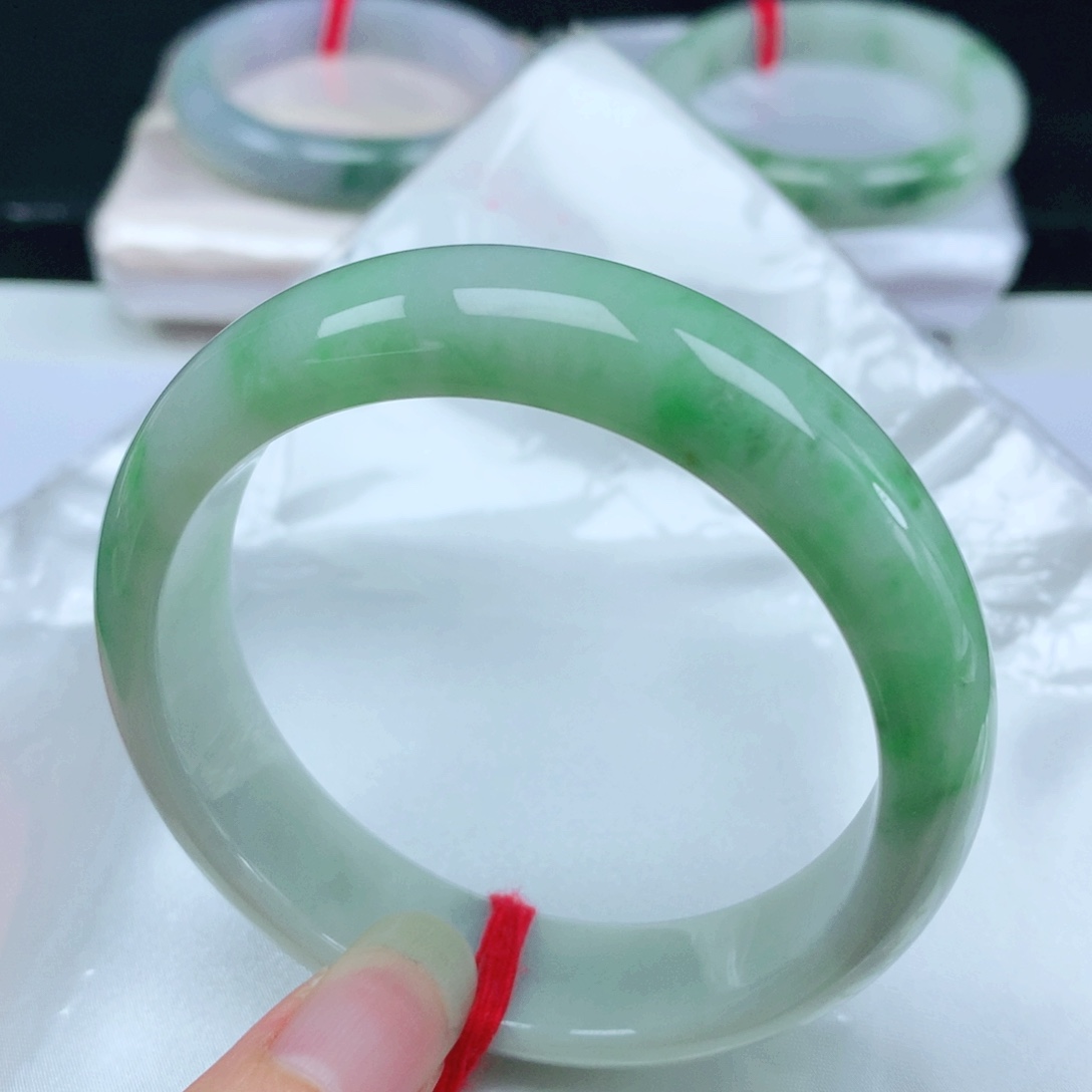 未镶嵌手镯翡翠  编号06 正圈57+