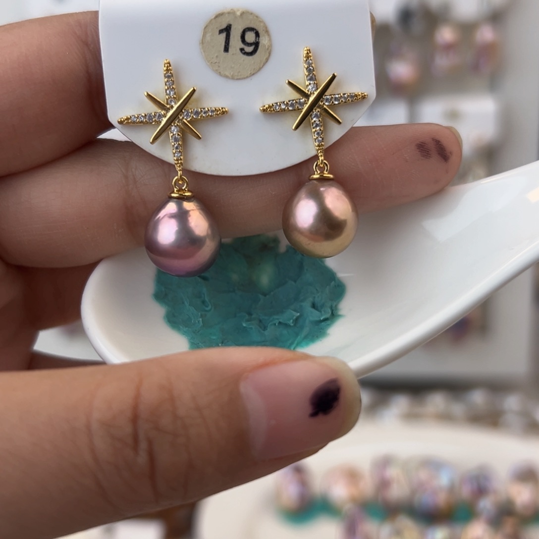 淡水珍珠耳饰未镶嵌