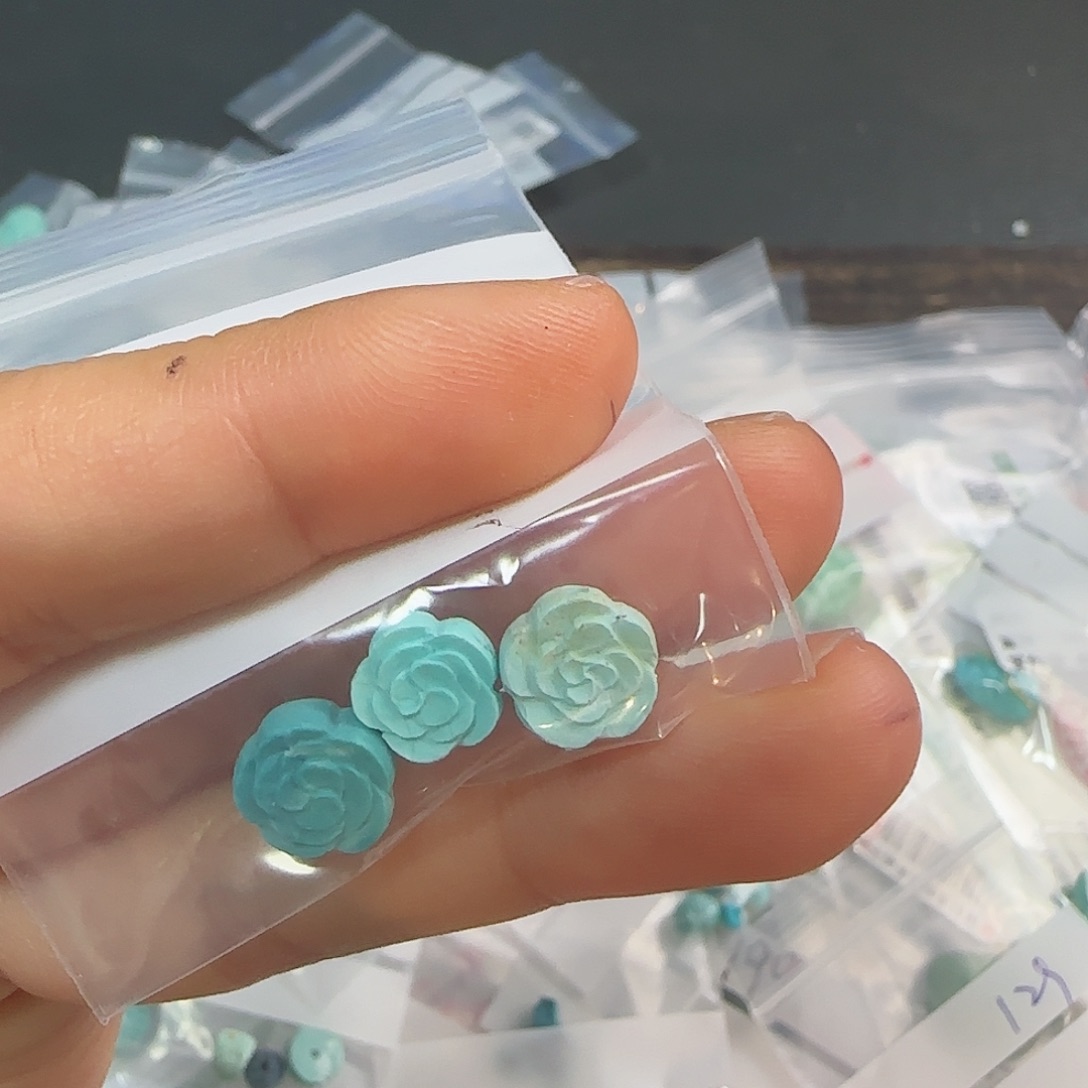绿松石珠宝半成品未镶嵌