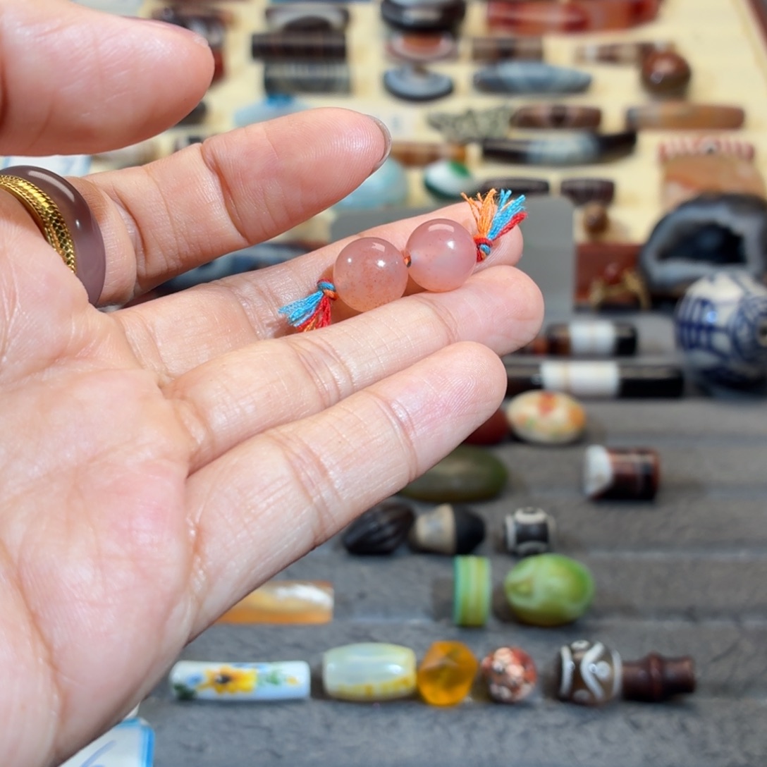 v***i玛瑙/玉髓合金颈饰