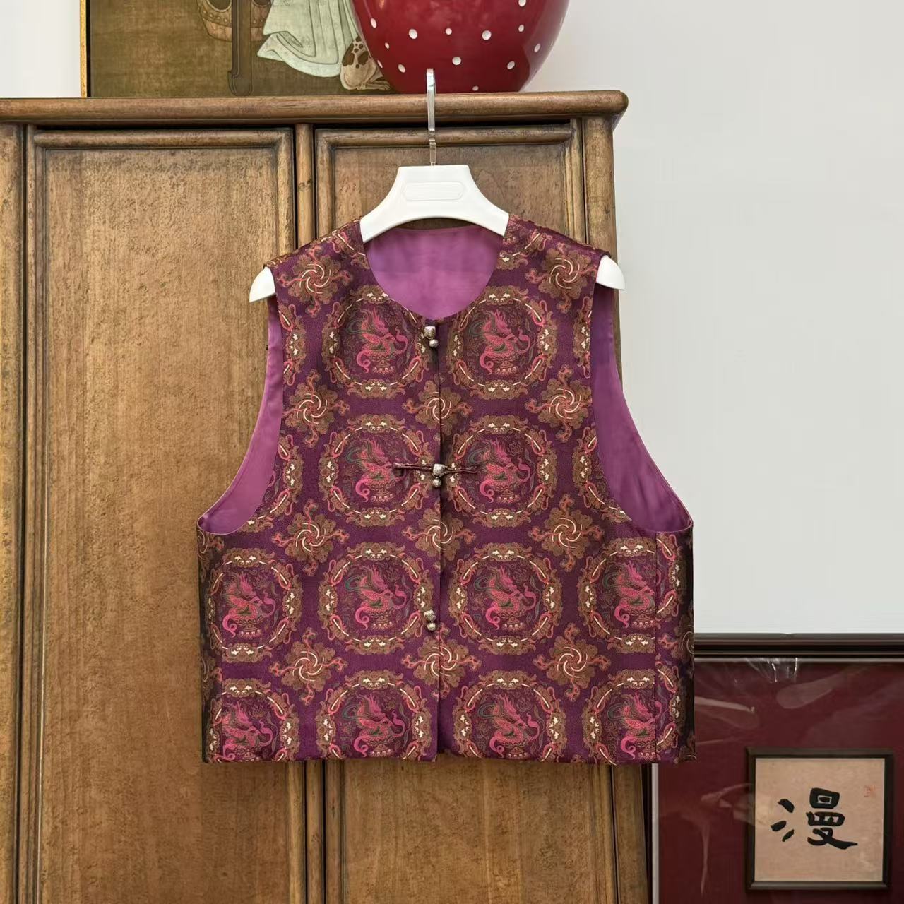 《辰龙不织金双面十二生肖》MYL 2025钱小萍马甲四重纬40姆米马夹