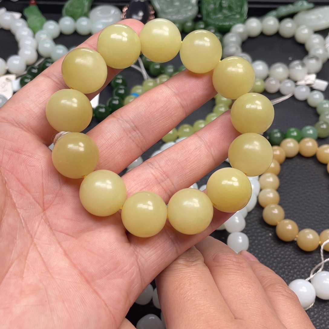 和田玉未镶嵌手链