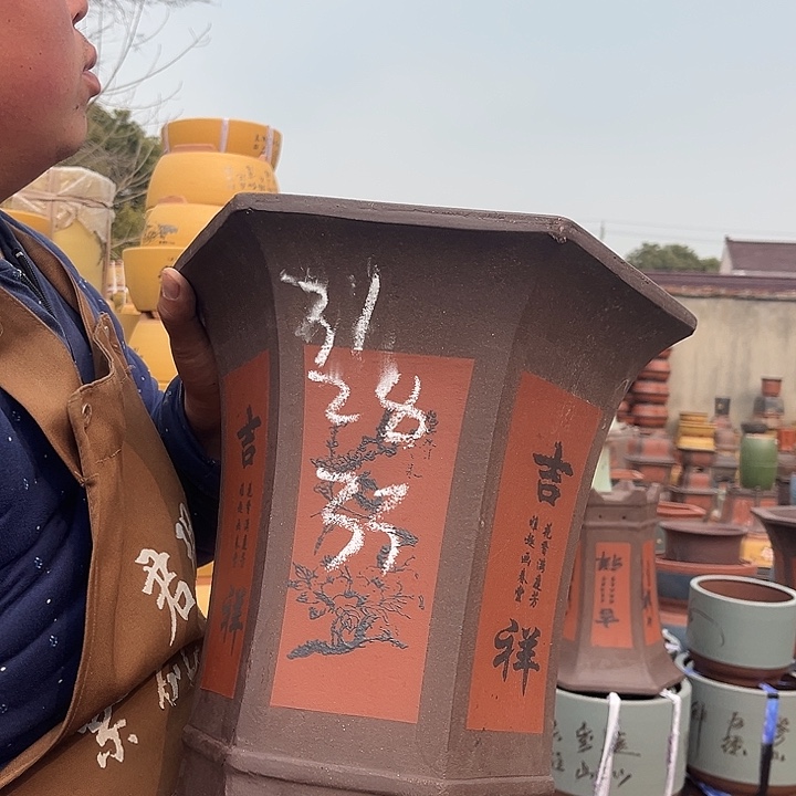 紫砂紫砂花盆盆栽